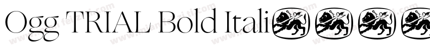 Ogg TRIAL Bold Itali字体转换